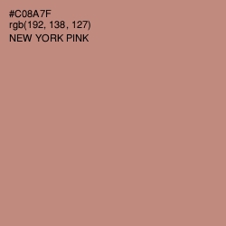 #C08A7F - New York Pink Color Image